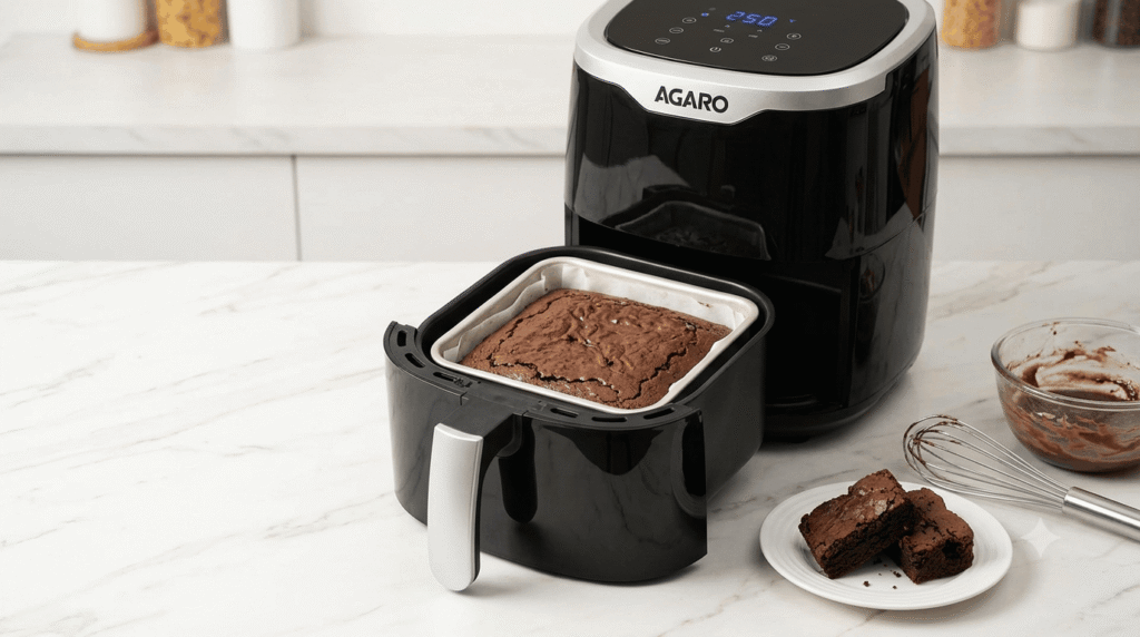 Eggless Brownies in Air Fryer (Fudgy, Small Batch)