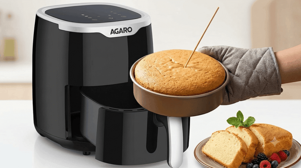 Eggless Cake in Air Fryer (Soft Vanilla Sponge)